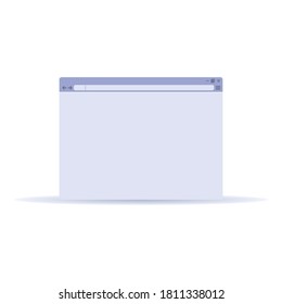 Browser bar icon. Cartoon of browser bar vector icon for web design isolated on white background