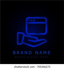 Browser blue chromium metallic logo