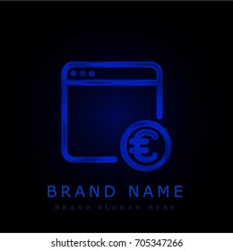 Browser blue chromium metallic logo