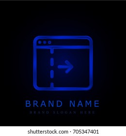Browser blue chromium metallic logo