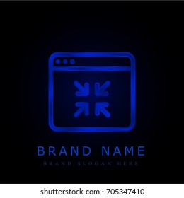 Browser blue chromium metallic logo