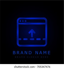 Browser blue chromium metallic logo