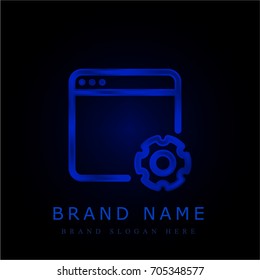 Browser blue chromium metallic logo