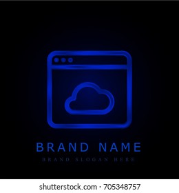 Browser blue chromium metallic logo