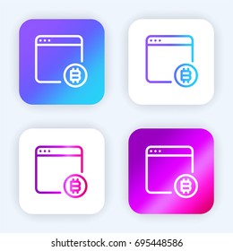 Browser bright purple and blue gradient app icon