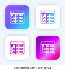 Browser bright purple and blue gradient app icon