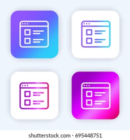 Browser bright purple and blue gradient app icon