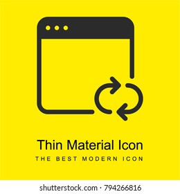 Browser bright yellow material minimal icon or logo design