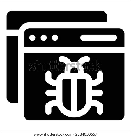 Browser Bug Icon Element For Design