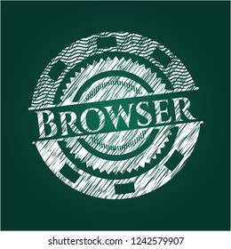 Browser chalk emblem
