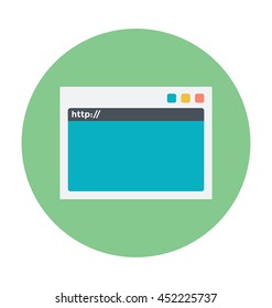 Browser Colored Vector Icon