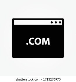 browser . com vector glyph flat icon design