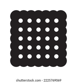 Browser Cookie Icon. Biscuit Vector illustration.