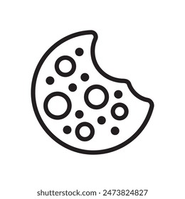 Browser Cookie Icon Ideal for Internet and Privacy Designs