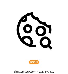 Browser Cookie Icon. Internet technologies Related Vector Symbol