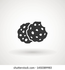 Browser Cookie Icon. Outline Style Icon Cookie icon vector isolated on white background, logo concept sign on transparent background, filled black symbol.