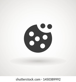 Browser Cookie Icon. Outline Style Icon Cookie icon vector isolated on white background, logo concept sign on transparent background, filled black symbol.
