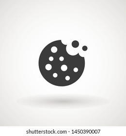 Browser Cookie Icon. Outline Style Icon Cookie icon vector isolated on white background, logo concept sign on transparent background, filled black symbol.