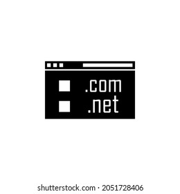 Browser, domain selection icon in IT set