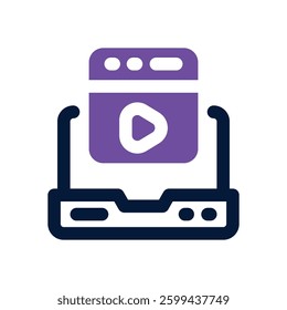 browser dual tone icon. Sleek and modern vector icon for websites, mobile apps, marketing materials, and corporate design. Fully scalable and ready to use.