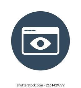browser Eye Vector icon which is suitable for commercial work and easily modify or edit it

