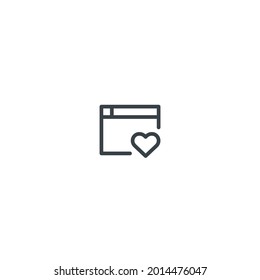 Browser Favorites - Vector Icon Pictogram