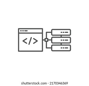 Browser File Icon Browser File Server Stock Vector (Royalty Free ...