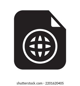 Browser Files Icon Solid Style