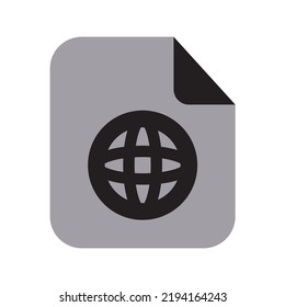 Browser Files Icon Two Tone Solid