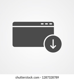 Browser filled vector icon sign symbol