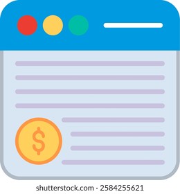 Browser Flat Illustration Vector Design