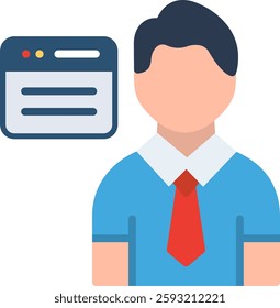 Browser Flat Illustration Vector Design