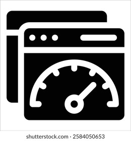 Browser Gauge Icon Element For Design