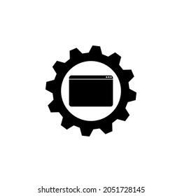 browser, gear icon in IT set