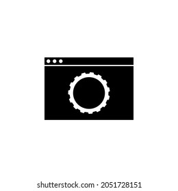 browser, gear icon in IT set