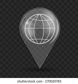 Browser Glossy Icon Vector Illustration EPS10