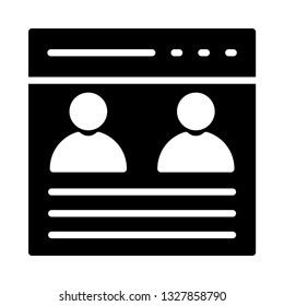 browser glyph icon