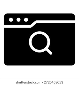 Colección de estilo de icono de glifo del explorador