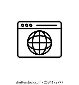 Browser icon Art design illustration