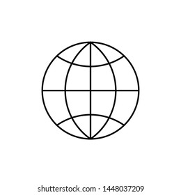 browser icon. Black line browser logo isolated, Beautiful browser illustration, symbol, browser flat design sign for web, website, mobile app