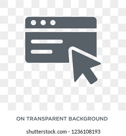 Browser icon. Browser design concept from  collection. Simple element vector illustration on transparent background.