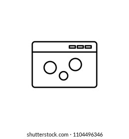 browser icon. Element of web icon for mobile concept and web apps. Thin line browser icon can be used for web and mobile. Premium icon on white background