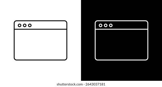 Browser icon Flat style logo vector. perfect for UI designs