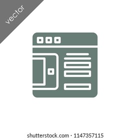 browser icon - illustration