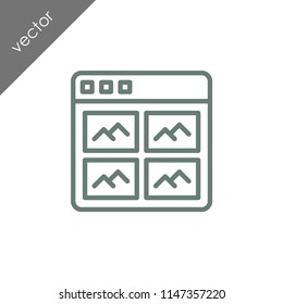browser icon - illustration
