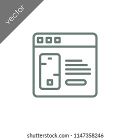 browser icon - illustration