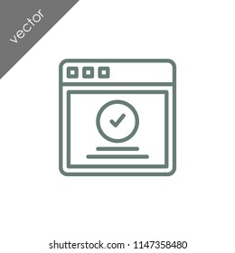 browser icon - illustration