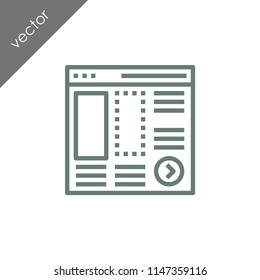 browser icon - illustration