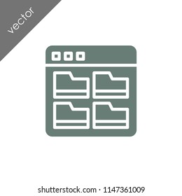browser icon - illustration