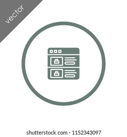 browser icon - illustration